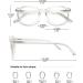 Koosufa Anti-Blue Light Reading Glasses for Men & Women | Anti-Fatigue Round Visual Aids | Multiple Prescription Strengths Available - Buy Online on GoSupps.com