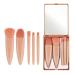 Travel Makeup Brushes Set Portable Make Up Brush Kit Small Complete Function Cosmetic Brushes Set for Foundation Powder Blush