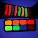 8 Colors Glow In The Dark Face & Body Paint - Neon Fluorescent Makeup for Halloween Parties & Costumes - Water Based UV Blacklight Paint - Buy Online on GoSupps.com