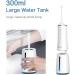 Water Dental Flosser - Portable Cordless Oral Irrigator with 300ml Tank | Rechargeable Electric Tooth Cleaner IPX7 Waterproof - Travel Essential BV609 (White - Buy Online on GoSupps.com
