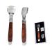 Multifunctional Wooden Handle Foot Scraper Set - Stainless Steel Dead Skin Removal for Cracked Feet Care - Buy Online on GoSupps.com