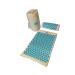 OR8 Wellness Acupressure Mat & Pillow Set for Pain Relief Stress Relief and Relaxation Therapy for Back and Neck Pain Massage Mat with Carry Bag Blue