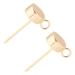 BENECREAT 20PCS Gold Plated Stud Earrings Dot Disc Earrings with Loop and Container for Anniversaries Gifts, Favors, Jewelry Making