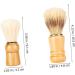 Frcolor 2-Pack Badger Hair Shaving Brushes for Men | Pro Hairdresser Dust & Shaving Brushes | Travel-Friendly Wooden Hairbrushes - Buy Online on GoSupps.com