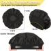 2 Pack Silk Wide Band Satin Bonnet for Sleeping - Black & Navy Blue | Protect Hair, Soft Elastic Band | Ideal for Black Women, Kids, Curly Hair - Buy Online on GoSupps.com
