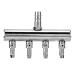 Watris Veiyi Stainless Steel Air Distributor for Aquariums - 2/4/6 Way Adjustable Air Control Valve 8mm Input 4mm Output - Ideal Air Pump Divider - Buy Online on GoSupps.com
