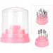 Nail Drill Stand Nail Drill Holder 48 Holes Professional for Nail Art Drill Bit Organizer Box Holder Nail Art Accessories pink - Buy Online on GoSupps.com