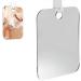Shatterproof Fogless Shower Mirror for Shaving & Makeup - Ideal for Travel, Camping & Wall Hanging - Men's Grooming, Handheld & Makeup Artist Kits - One Size - Buy Online on GoSupps.com