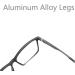 Kokobin Anti-Blue Light Reading Glasses for Men & Women - TR Hinge +2.5 Black - Computer Eye Protection - Buy Online on GoSupps.com