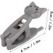 6 Pieces Cat Snack Clips - Anti-Slip Strong Metal Spring Versatile for Food & Documents (Gray) - Buy Online on GoSupps.com