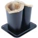 Saturey Double Heads Plush Lining Upright Desk Eyeglass Holder - Stylish Home Accessory for Eyewear Organization | International Shipping Available - Buy Online on GoSupps.com