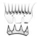 Shear knife for sheep high-strength stainless steel shear meter with swivel blade goat shear knife replacement for shear knives (9 tooth curved blade (+ swing blade)))