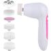 Face Cleansing Instrument 5 in 1 Multi-functional Electric Face Cleansing Instrument Pore Cleaner Brush Massager (Pink) Make You Feel Comfortable - Buy Online on GoSupps.com