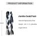 Traziewell Hair Extensions for Braiding Hair Extension Gray Braid Ombre Hair Extensions Hair for Braiding Hair Heat Resistant Synthetic Hair Extension 100g Black to Grey Braids 1605 FH001605 L - Buy Online on GoSupps.com