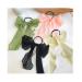Chiffon Bow Hair Ties Set - 6 Ribbon Scrunchies for Women and Girls - Buy Online on GoSupps.com