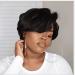 BGHJUE Wig Halloween Short Black Hair Color Body Wave Human Hair Bundles With Closure Brazilian Non Remy Hair Weaves Extensions