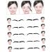  Mikinona Mikinona 10 Pieces Eyebrow Shaping Stencils Eyebrow Shaping Kit Eyebrow Kit With Stencil Eyebrow Stencils On Eyebrow Card Perfect Stickers - Buy Online on GoSupps.com
