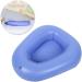 Washable Inflatable Bedpan for Elderly Care - 2PCS Anti-Bedsore Air Cushion Potty in Blue - Buy Online on GoSupps.com