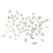 FEIlei 200Pcs Flat Bottom Resin Nail Art Decorations Rhinestone Manicure Nail Charms