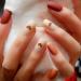 24Pcs Matte Square False Nails Jump-Color Heart-Shaped Medium Full Cover Art Fake Nails Tips for Women and Girls - Buy Online on GoSupps.com