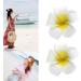 Tossper 4pcs Hawaiian Plumeria Foam Flower Hair Clips - Bohemian Hairpins for Bridal Weddings & Festivals (Yellow) - Buy Online on GoSupps.com