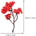 HOMSFOU 50 Pcs Artificial Red Fruit Xmas Holly Berries Stems Simulation Red Berries Holly Berries for Crafts Fake Holly Berries Desk Topper Christmas Tree Picks Plastic Fake Branch Berry - Buy Online on GoSupps.com