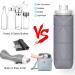 SPECIAL MADE Collapsible Water Bottle - Leakproof Valve, Reusable BPA Free Silicone, Foldable for Sport Gym Camping Hiking Travel - Lightweight & Durable 20oz 600ml (Grey) - Buy Online on GoSupps.com