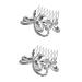 FRCOLOR Set of 2 Headgear Hair Clips Wedding Hair Accessories Hair Pin Hair Accessories Hair Clip Hair Pin Wedding Hair Comb Bridal Hair Comb Rhinestones Hair Accessories