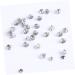 EXCEART 400 Sets Diamond Stud Rivets DIY Crafts Clothes DIY Rivets DIY Luggage Rivets Crystal Leather Goods 0.6X0.6X1CMx2pcs As Shownx2pcs - Buy Online on GoSupps.com