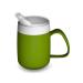 Ornamin Mug with Internal Cone 140 ml Green with Spouted Lid with small opening (model 207 + 806) | thermo mug drinking aid feeding cup