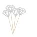Toyvian 50pcs Fruit Cakes Appetizers Paper Cups Birthday Cake Toppers Glitter Cupcake Toppers Fruit Decor Diamond Cupcake Topper Gold Diamond Topper Diamond Dessert Topper Gem Ingredients Silver medium