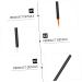 BELLIFFY 100pcs Disposable Eyelash Brush Cosmetic Brush Makeup Eyeliner Flat Eyeliner Brush Plastic - Buy Online on GoSupps.com