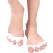 Unisex Gel Toe Spacers - Pain Relief for Hammer Toes Overlapping Toes & Bunion Relief - White Toe Spreaders - Buy Online on GoSupps.com
