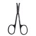 3.5 inch Eyebrow Scissors Facial Hair Mustache Scissors Eyelash Hair Trimming Grooming Scissors Cosmetic Makeup Tool Safety Scissor(Black)