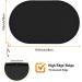 Ldyoen Silicone Dog Bowl Underlay & Cat Feed Mat - Waterproof Slip-Resistant Large 48x30cm - Ideal for Dogs & Cats - Black - Buy Online on GoSupps.com
