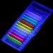 Neon Colored Volume Lash Extensions - Easy Fan 0.07-D 13mm - 8 Colors: Hot Pink, White, Blue, Orange, Gold, Purple, Yellow - UV Glow - Buy Online on GoSupps.com