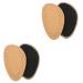 FRCOLOR 2pcs Leather & Latex Half Insoles Heel Cushion Shoe Cushions Pads Half Cushion Ball of Foot Cushions for Heels High Heel Inserts Ball of Foot Inserts Non Slip Shoe Pads Heel Pads