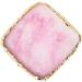 Manicure accessory 1pc Square Resin Nail Art Painting Gel Palette Golden Edge Polish Agate Mix Stir Crystal Resin Stone Plate Manicure Accessory DIY Tool Pink - Buy Online on GoSupps.com
