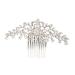 Housoutil Wedding Hair Accessories Bridal Hair Comb Women's Hair Comb Hair Comb Headpiece Tiara Combs Crystal Ab Rhinestones Headwear Women Headpiece Rhinestone Comb Vintage Headgear Diamond