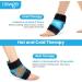 Newgo Fleece Ankle Cooling Pads & Cuff | Pain Relief for Injuries & Swelling | Ice Cold Ankle Cooling Belt & Socks in Light Blue - Buy Online on GoSupps.com