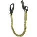 Fusion Tactical Elastic Helo Lanyard with Snap Hook Shackle 23KN - Coyote Brown (2') - Buy Online on GoSupps.com