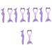 FOMIYES 10 Pcs Lash Curler Makeup Mascara Makeup Tools Set Baffle Eyelash Purple Beauty Kit Makeup Eyeshadow Lash Mascara Kit Para Pesta as Makeup Sets