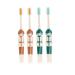 Gogogme 4 pieces of children's toothbrush manual children's toothbrush children's toothbrush ergonomic children's toothbrush children's accessories manual children's toothbrush travel children's toothbrush manual (1 Pack) as shown