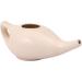 Premium Grade Ceramic Neti Pot for Sinus Relief - Dishwasher Safe - Cream Color - 225 ml Capacity - Buy Online on GoSupps.com