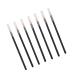 Baluue 50pcs Disposable Eyeliner Brush Liquid Eyeliner Fine Liner Brush Eye Liner Wands Black 10x0.3cm Black