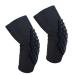 Topeter Padded Knee Brace Support Compression Leg Sleeves with Crash Cushion for Hiking Mountaineering 1 Pair (Black XL) X-Large Black