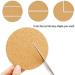 Blisstime 80 Pcs Self-Adhesive Cork Rounds for DIY Coasters - 4x4 Cork Tiles with Strong Adhesive Backing - Buy Online on GoSupps.com