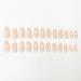 Justotry 24 Pcs Heart Almond Short False Nails - Milky White French Press On Nails with Nail Glue - Oval Medium Stick On Nails for Women - Elegant Fake Nails for Nail Art - Buy Online on GoSupps.com