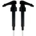 Syrup Pumps for Monin 750ml Glass Bottles with Tip Covers 2 Packs (Black)