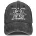 Siteshy 50th Birthday Gifts for Women Men Vintage 1973 Baseball Cap Ideas Gift Party Hats Parents Turning 50 Th Vintage 1973-black 2